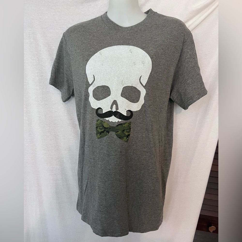 Skull with mustache shirt